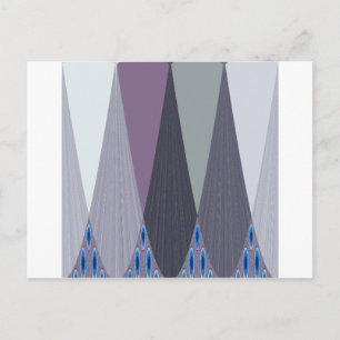 Snygg Fantastisk Chevron Design Art-utskrift Vykort