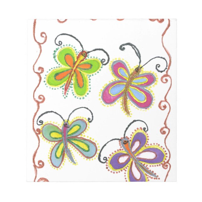Snygg fantastisk Cute Butterfly Art: Perfekt Gift Anteckningsblock (Framsida)