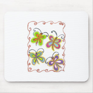 Snygg fantastisk Cute Butterfly Art: Perfekt Gift Musmatta