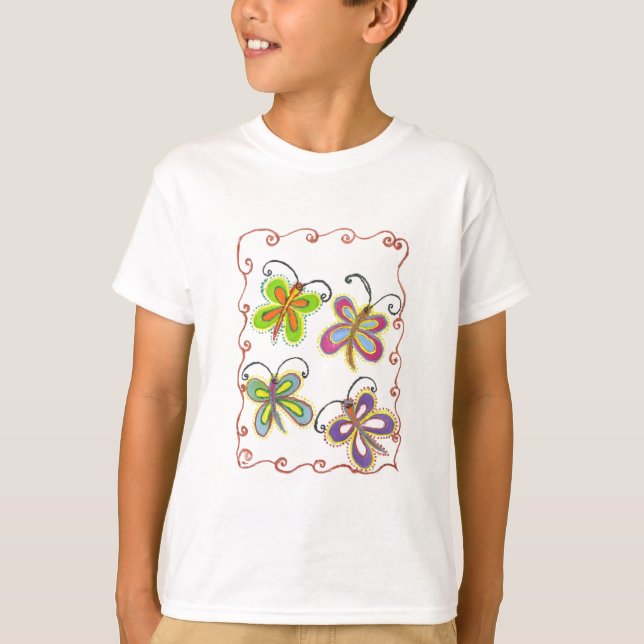 Snygg fantastisk Cute Butterfly Art: Perfekt Gift Tee (Framsida)