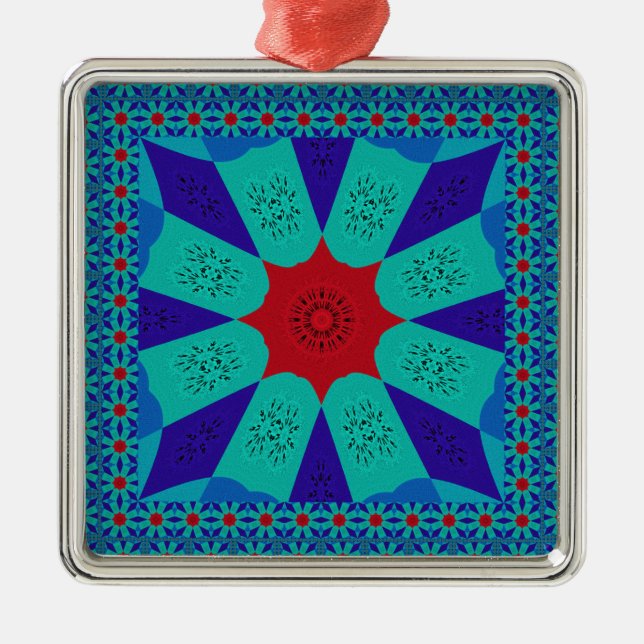 Snygg Fantastisk Egyptisk kvinnlig design Färg Julgransprydnad Metall (Framsidan)