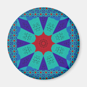 Snygg Fantastisk Egyptisk kvinnlig design Färg Magnet
