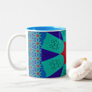 Snygg Fantastisk Egyptisk kvinnlig design Färg Två-Tonad Mugg