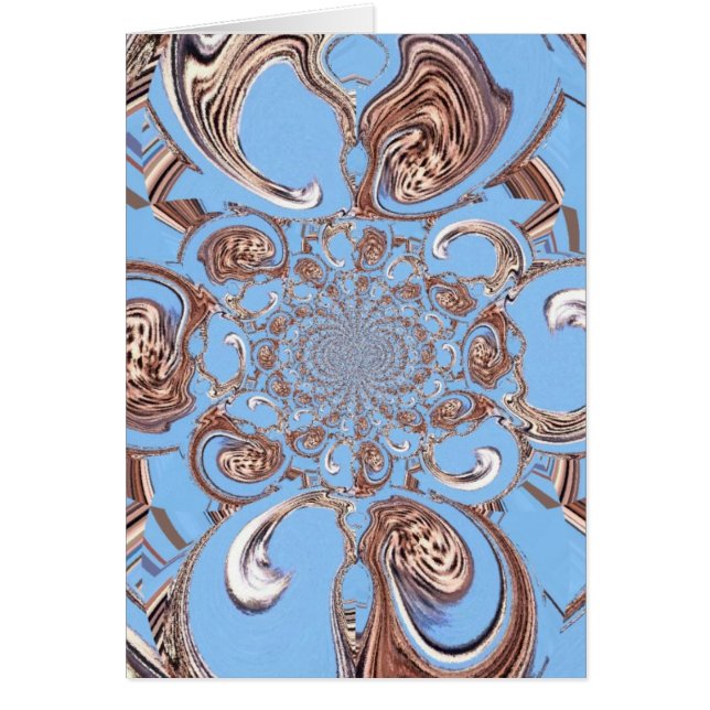 Snygg, fantastisk femininisk design hälsningskort (Framsidan)