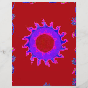 Snygg fantastisk India Motif Mendi Art Design Brevhuvud