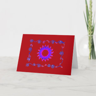 Snygg fantastisk India Motif Mendi Art Design Kort