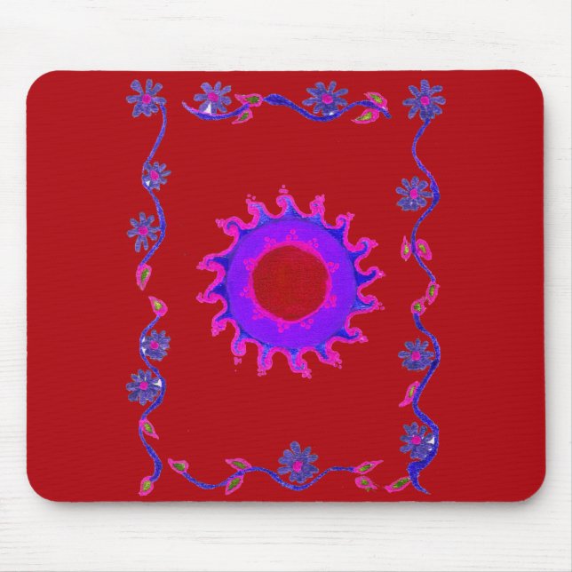 Snygg fantastisk India Motif Mendi Art Design Musmatta (Framsidan)