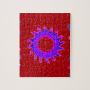 Snygg fantastisk India Motif Mendi Art Design Pussel