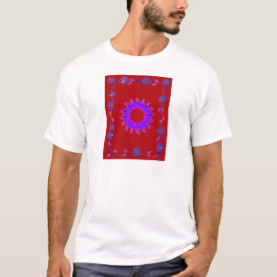 Snygg fantastisk India Motif Mendi Art Design T-shirt