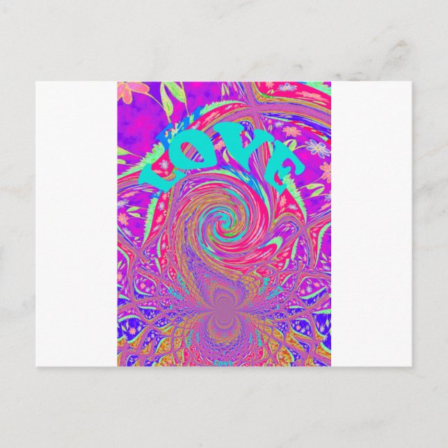 Snygg Fantastisk-Kärlek-textdesign Meddelande Vykort (Framsida)