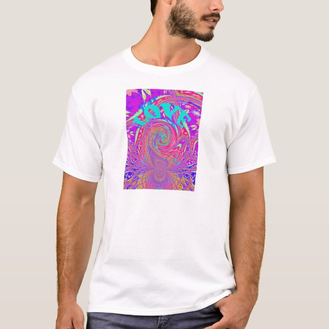 Snygg Fantastisk-Kärlek-textdesign T-shirt (Framsida)