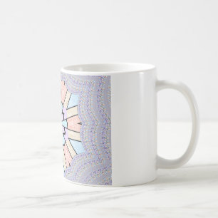 Snygg Fantastisk Mjuk pastel Geometric Art Skriv u Kaffemugg