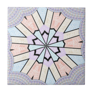 Snygg Fantastisk Mjuk pastel Geometric Art Skriv u Kakelplatta