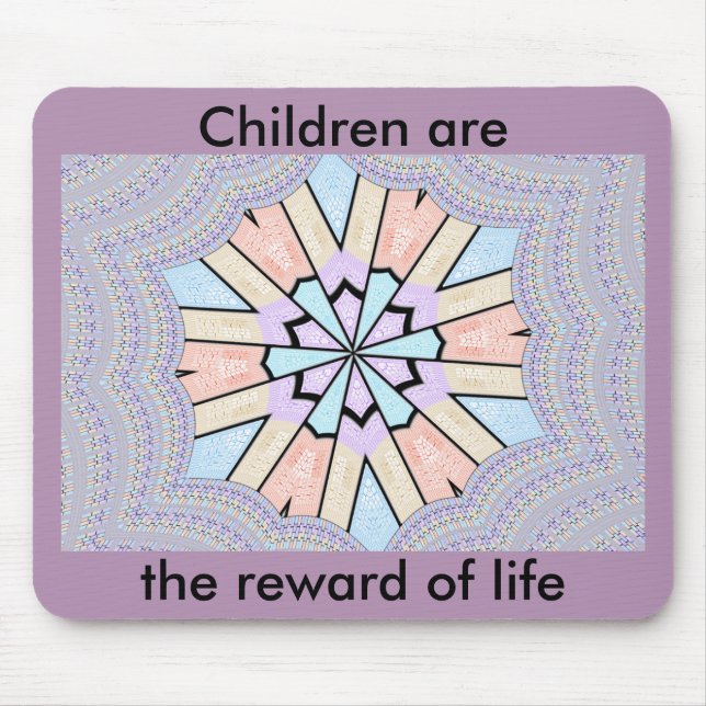 Snygg Fantastisk Mjuk pastel Geometric Art Skriv u Musmatta (Framsidan)