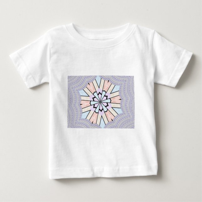 Snygg Fantastisk Mjuk pastel Geometric Art Skriv u T Shirt (Framsida)