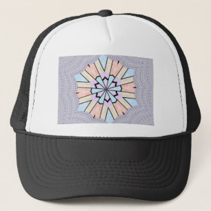 Snygg Fantastisk Mjuk pastel Geometric Art Skriv u Truckerkeps