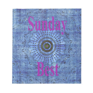 Snygg Fantastisk Modern Denim Design: Söndag Bästa Anteckningsblock