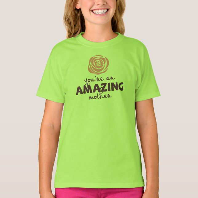 Snygg Fantastisk Mors dag | Ringer Shirt Tee (Framsida)