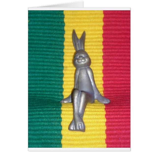 Snygg fantastisk Rabbit Kingston Jamaica Hälsningskort (Framsidan)