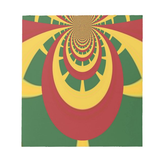 Snygg Fantastisk Rasta Färg Art-utskrift Anteckningsblock (Framsida)