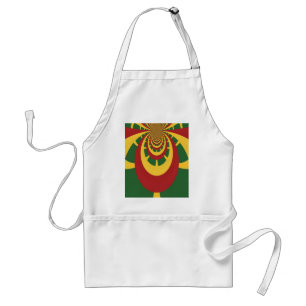Snygg Fantastisk Rasta Färg Art-utskrift Förkläde