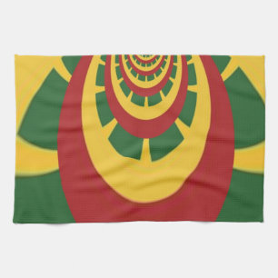 Snygg Fantastisk Rasta Färg Art-utskrift Kökshandduk