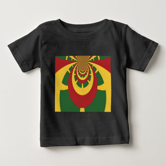Snygg Fantastisk Rasta Färg Art-utskrift Tee (Framsida)