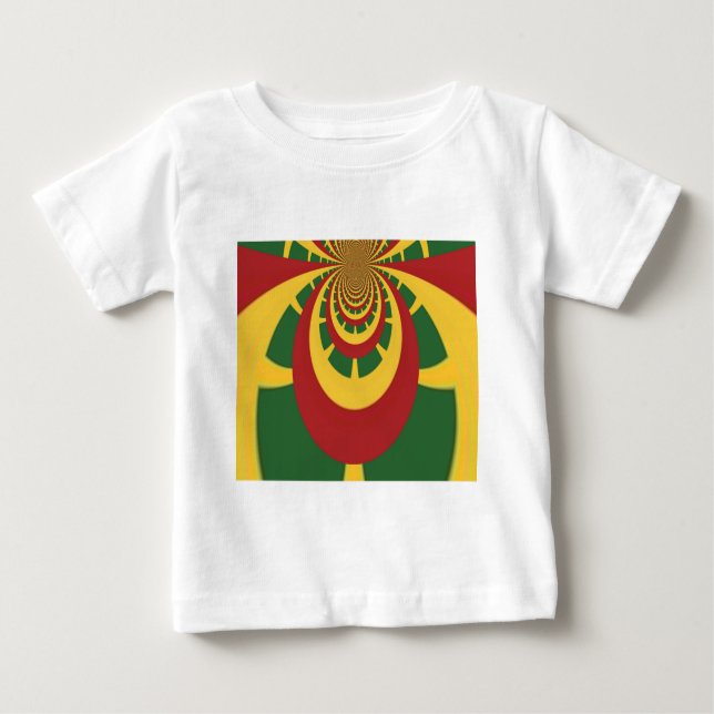 Snygg Fantastisk Rasta Färg Art-utskrift Tee Shirt (Framsida)