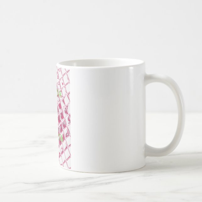 Snygg Fantastisk Red Snyggt Spegel Image Art Kaffemugg (Höger)