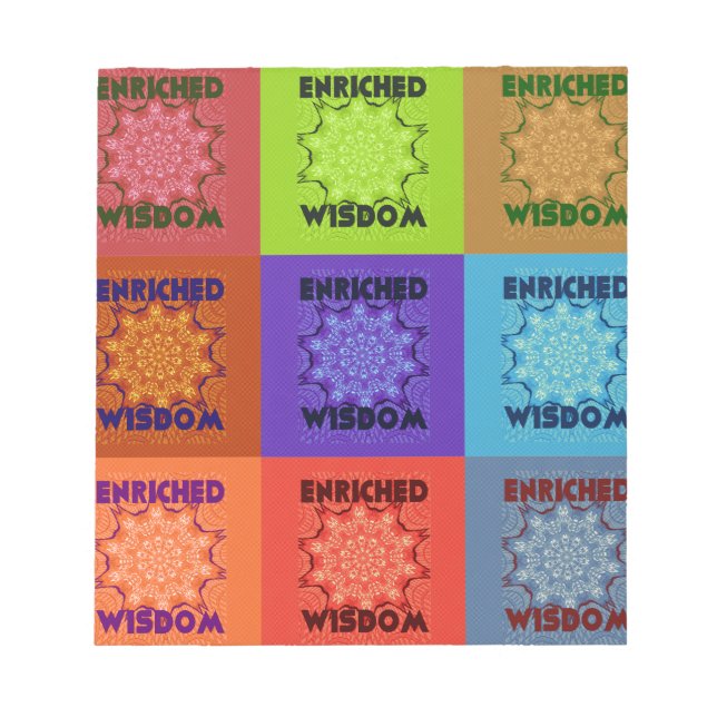 Snygg Fantastisk, snygg poppgrafik: berikad Anteckningsblock (Framsida)