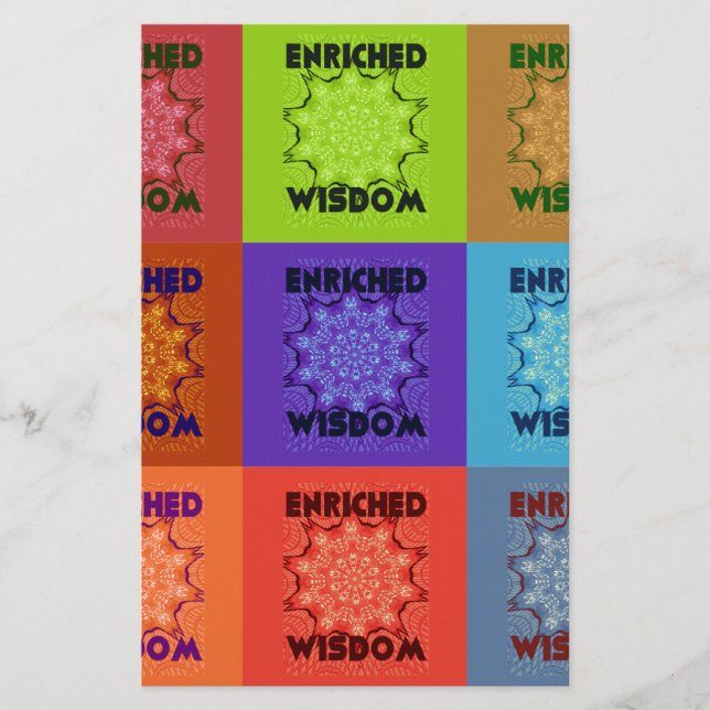 Snygg Fantastisk, snygg poppgrafik: berikad Brevpapper (Framsida)