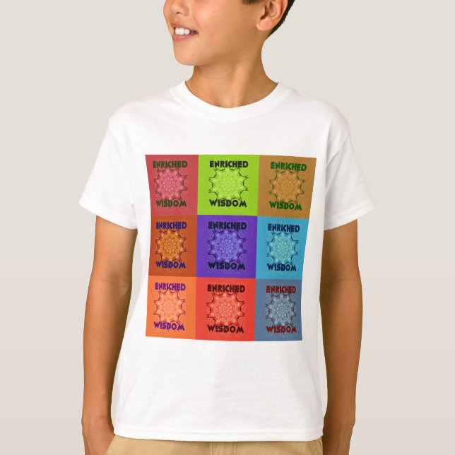 Snygg Fantastisk, snygg poppgrafik: berikad T-shirt (Framsida)