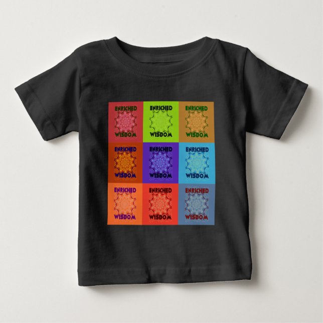 Snygg Fantastisk, snygg poppgrafik: berikad T-shirt (Framsida)