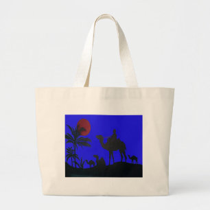 Snygg Fantastisk Sunset Camel Safari Art Print Jumbo Tygkasse