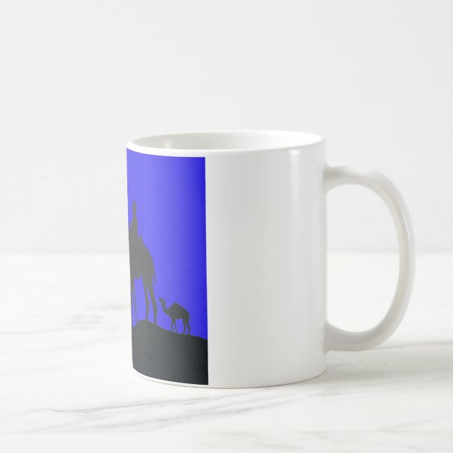 Snygg Fantastisk Sunset Camel Safari Art Print Kaffemugg (Höger)