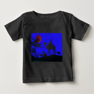 Snygg Fantastisk Sunset Camel Safari Art Print T Shirt