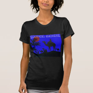Snygg Fantastisk Sunset Camel Safari Art Print T-shirt