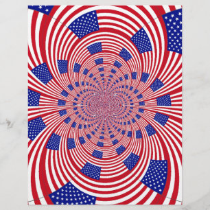 Snygg Fantastisk United Stater Flagga Kaleidoscope