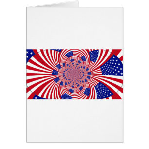 Snygg Fantastisk United Stater Flagga Kaleidoscope Hälsningskort