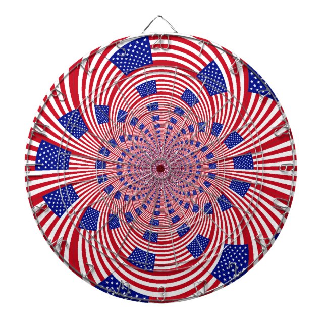 Snygg Fantastisk United Stater Flagga Kaleidoscope Piltavla (Framsidan)
