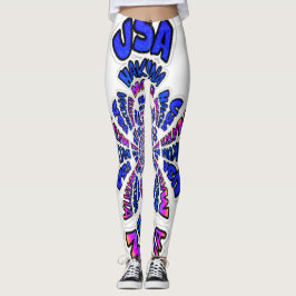 Snygg fantastisk USA-design för Hakuna Matata Byxo Leggings