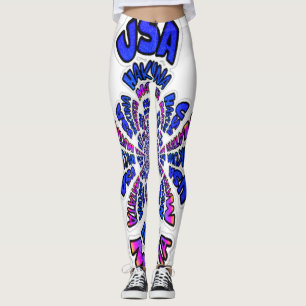 Snygg fantastisk USA-design för Hakuna Matata Byxo Leggings
