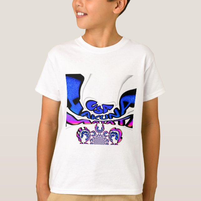 Snygg Fantastisk USA Roligt Text Art Mönster Desig T-shirt (Framsida)