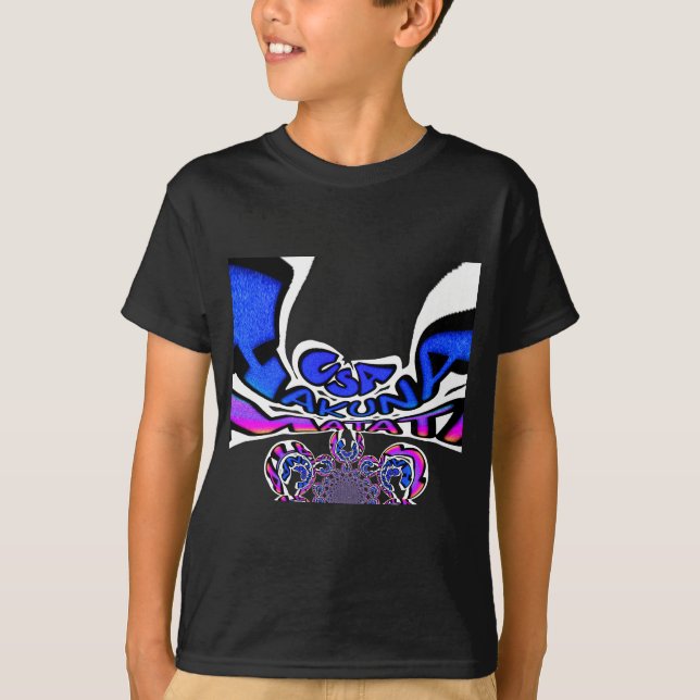 Snygg Fantastisk USA Roligt Text Art Mönster Desig T-shirt (Framsida)