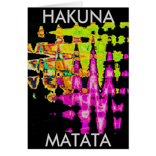 Snygg Fantastisk vatten färg mönster Hälsningskort (Framsidan)