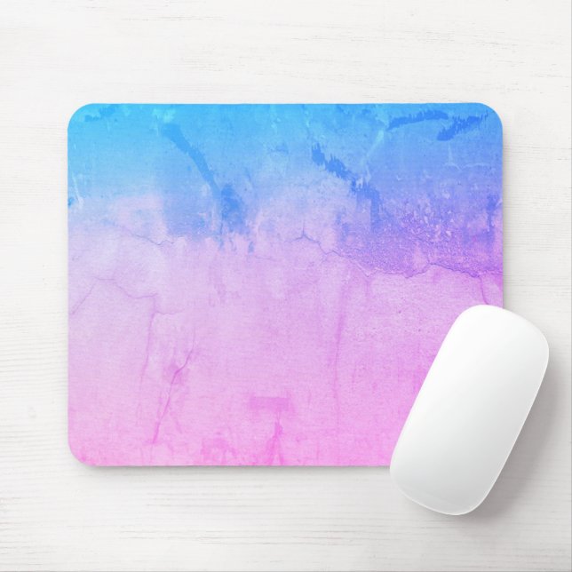 Snygg Färg av Magenta och Cyan Mousepad Musmatta (Med mus)
