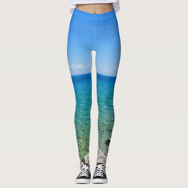 Snygg Färg av Sjö Huron Leggings (Framsida)