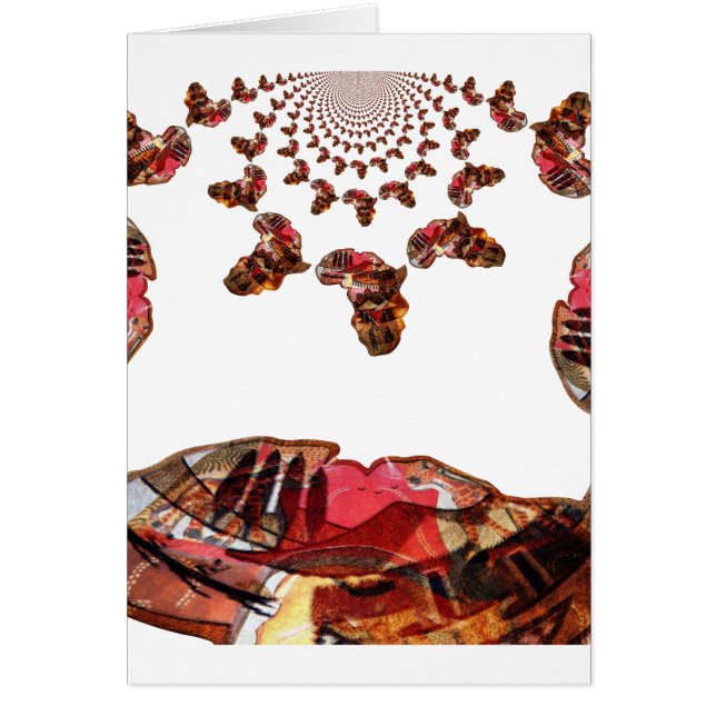 Snygg Färg Hälsningskort (Framsidan)