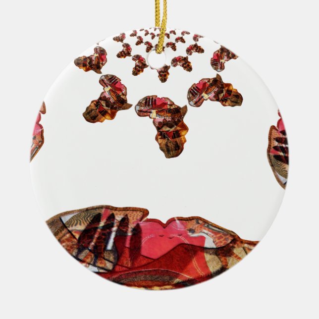 Snygg Färg Julgransprydnad Keramik (Framsidan)