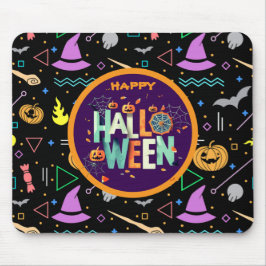 Snygg färggrann Scary Halloween Mönster Musmatta